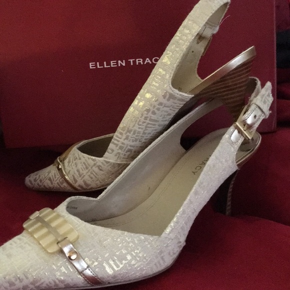 ellen tracy slingback shoes